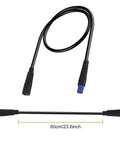 60cm Speed Sensor Extension Cable For CAN Protocol Mid Drive Ebikes Built Tough And Waterproof 7 Pin Connector.