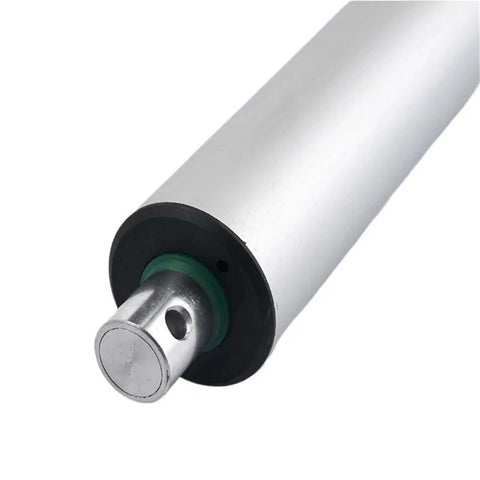 Close-up of Heavy Duty Electric Linear Actuator Tubular Motor With Self Locking Brake end showing the smooth surface and connector.