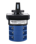 40A Beefy Rotary Cam Changeover Switch For 660V AC Three-Phase Power, 12-Terminal SZW26-40/D303.3, 1-Pack, front view