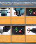 One-Button Fully Automatic Operation Tutorial for Kickass Heavy Duty Cordless 26V Electric Rivet Nut Gun Set.
