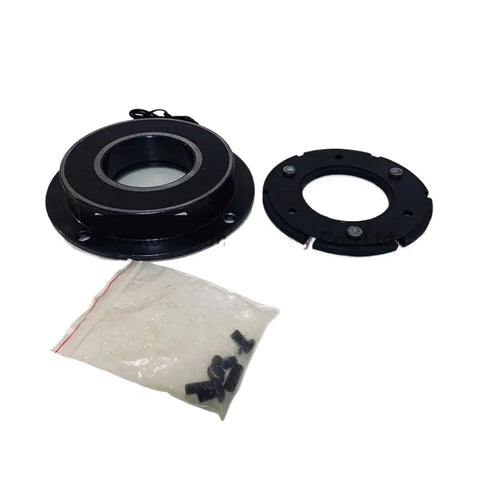 Three-piece electromagnetic brake kit FBD-20, DC24V, dry single-plate; black housing, mounting ring, and screws