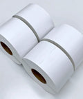 4 Rolls Of 4X6 Inch Direct Thermal Shipping Labels With 3 Inch Core 4000 Count for industrial printers, viewed from above.