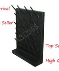 Bottle Drying Rack Pegboard Wall Mounted Desk Black 27 Pegs Removable PP Glassware Drying Draining Rack For Lab Cleaning And Education Beaker And Flask Air Drying System That Dries Like A Pro. Black pegboard rack with 27 pegs