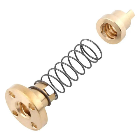 Beefed Up T8 Threaded Rod Screw Lead Screw With Anti Backlash Nut Spring Loaded Stainless Steel Nut for 3D Printers