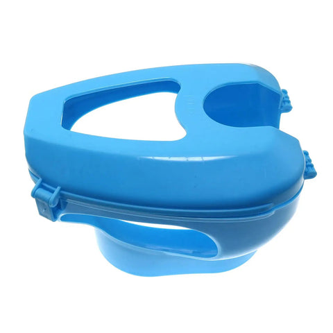 No Fuss Pigeon Holder Bird Fixed Frame Rack For Injection Feeding Syringe, durable blue plastic, screw-free easy install