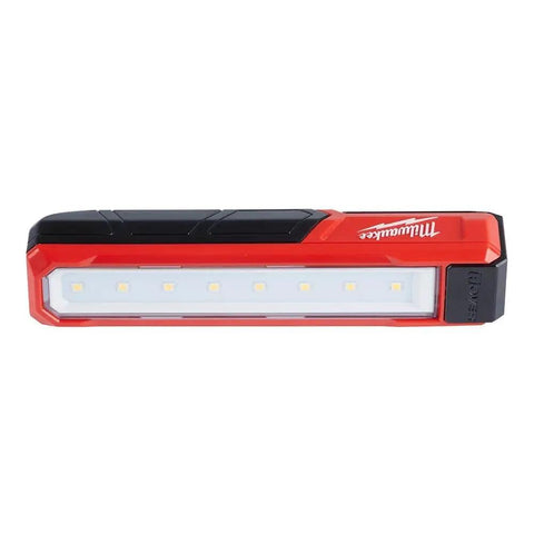 Rechargeable Magnetic Flood Light With Dual Clip USB Fast Charge 445 Lumens TRUEVIEW Output All Day Runtime Portable Red And Black
