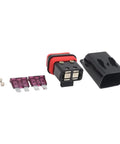 2 Pack 40A Motorcycle Fuse Holder Set For Electrical Systems On Bikes Space Saving Circuit Protector Box Easy Install Durable Fuses Holder Kit