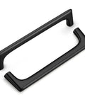 Black cabinet pulls, 3-3/4 inch center-to-center size, viewed from top angle, not the Brushed Nickel Cabinet Pulls Set 25 Pack.