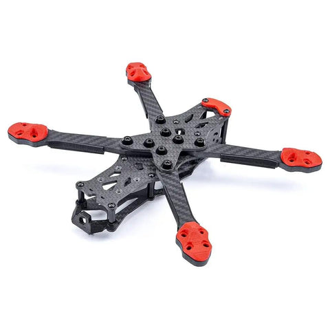 Carbon Fiber Quadcopter Frame Kit With 5.5mm Arms For 6 Inch HD FPV RC Racing Drones on white background