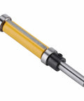 Flush Trim Router Bit Set Pro Grade One Half Inch Cutting Diameter Carbide Tipped for CNC Routers, close-up view.