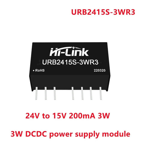 Rock Solid DC DC Isolated Converter Module With 24V To 3.3V 5V 9V 12V Outputs For EV Charging Rigs And Hobbyist Builds Featuring No Fuss Switching Power Supply Design With Plug And Play Ease And Totally Reliable Daily Performance, compact 3W DC-DC power supply module with 6 pins.