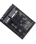 Dual Slot M.2 Ngff Bridge Straight Up Transforms MSATA Drives Into A Rugged 2.5 Inch SATA HDD Enclosure for desktops and laptops.