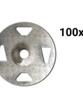 Kerdi-Board Screws And Washer Set For Wood Stud Framing 100 Coarse Thread Screws And 100 Galvanized Steel Washers