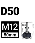 Legit Heavy Duty Adjustable Furniture Legs With Swivel Glide Pads M12 Threads Rock Solid Leveling Feet Four Pack, M12, 50mm diameter.