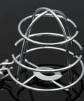 Heavy Duty Iron Cage Guard Universal Fire Sprinkler Head Protector Set built damn tough silver iron cage for ceiling sprinkler heads.