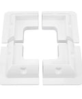 No Drill ABS Solar Panel Corner Bracket Set for Framed Panels on RVs and Boats, glue mount corner supports with anti-material protection