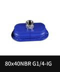 Premium Industrial 60 By 30 NBR Oval Pneumatic Suction Cup For Manipulator Systems on a blue background.