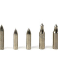 Various sizes of 20 Pack Glue On Archery Arrow Tips For Bamboo And Wooden Arrows, Stainless Steel Field Points For Target Practice