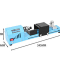 Dirt Cheap Mini Wood Lathe For Benchtop Projects Steel Build 150W Compact Desktop Woodturning Machine dimensions 345mm x 80mm x 60mm
