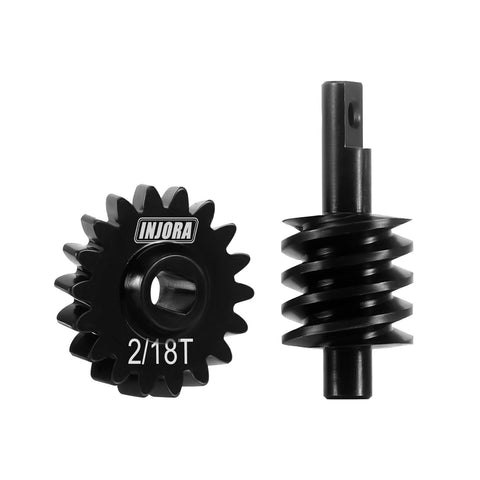 18T Underdrive Worm Differential Axle Steel Gear Set For Axial SCX24 AX24 C10 JLU Gladiator RC Crawler Upgrade