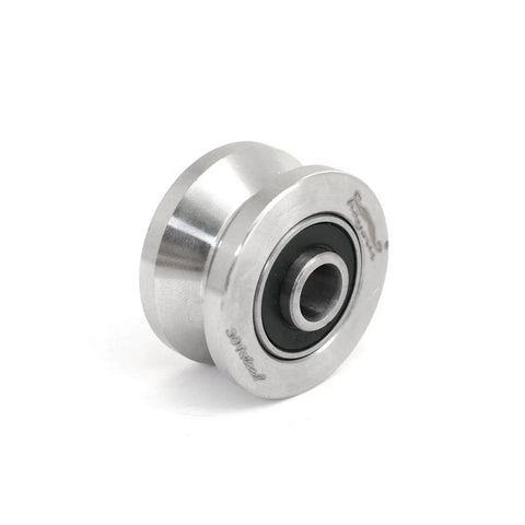 Heavy Duty V Groove Roller Bearing Pulley For Small Cranes And Fishing Systems, Stainless Steel 304 Wire Rope Guide Wheel