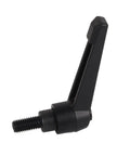 Beefy 4 Piece M8 Clamping Lever Handle Set in Stainless Steel Black Finish Male Thread Adjustable Machine Knobs for Precise Positioning and Quick Tuning in 16mm black M8 clamping lever handle with male thread