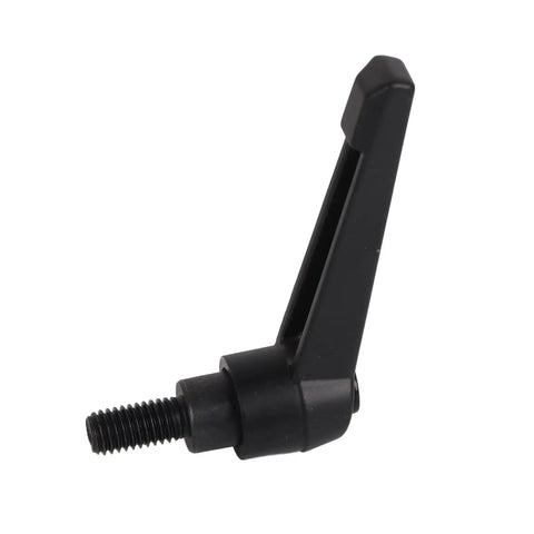 Beefy 4 Piece M8 Clamping Lever Handle Set in Stainless Steel Black Finish Male Thread Adjustable Machine Knobs for Precise Positioning and Quick Tuning in 16mm black M8 clamping lever handle with male thread