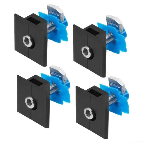 Rock Solid Solar Panel Mounting Clips 4 Pack High Strength Aluminum Alloy Wing Nuts for secure rooftop PV installations