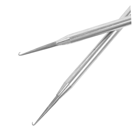 Two Pack Repair Hook for Eyeglasses and Sunglasses, Compact Portable Eyewear Tool for Quick Adjustments and Fixes, metal hooks close-up
