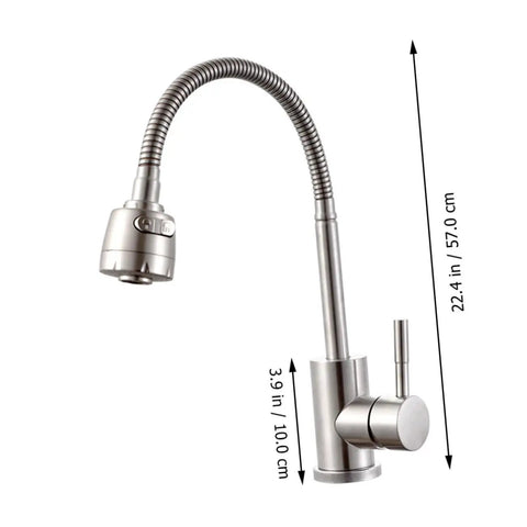 Shower Head 360 Degree Faucet Water Dispenser hot and Cold faucets Single-Tube tap for Kitchen Sink with flexible design.