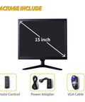 15 Inch CCTV Monitor For Home Security Systems With BNC VGA HDMI LCD Display 1024x768 Crystal Clear Resolution accessories