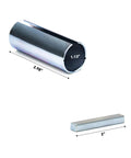 One Inch To One And One Eighth Inch Crankshaft Sleeve Adapter Kit Three Inch Long Stainless Steel With One Quarter Inch Keystock And Keyway Slot Gas Engine Crank Shaft Reducer For Pulley Bore Predator Compatible, showing sleeve dimensions