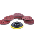 80 Pack 5 Inch Sanding Discs Kit With Pro Grade 8 Hole Sander For Drill Polishing Pad Hook And Loop Plate Grit 60 80 120 180