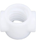 White plastic nut from Heavy Duty Trolley Nut Replacement Kit For K75 39337 And LA500 Trolleys, top view.