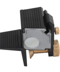 Side view of Magnetic Dovetail Saw Cutting Jig With 1 To 7 Accuracy For Woodworking Pro Grade Build Sturdy Aluminum Alloy Cutting Gauge