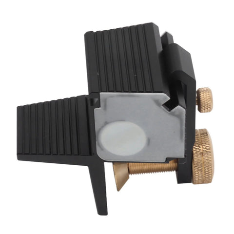 Side view of Magnetic Dovetail Saw Cutting Jig With 1 To 7 Accuracy For Woodworking Pro Grade Build Sturdy Aluminum Alloy Cutting Gauge