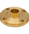 Premium 11 Pc Metric Router Guide Bushing Set Solid Brass Template Bushings, brass bushing with flange and mounting holes.