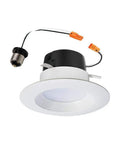 4 Inch Recessed LED Can Light Retrofit Kit For Ceiling And Shower Downlight 3000K Warm White No Brainer Upgrade