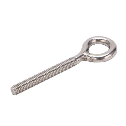 Heavy Duty Stainless Steel Lifting Eye Bolts 304 Grade M6x73 10 Pack Lift Eye Hooks For Machinery Outdoor And Damp Environments Smooth Finish Durable Eye Nut Screws For Safe Hoisting, single bolt