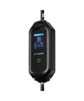 Portable Electric Vehicle Charger 32 Amp 7.2 Kilowatt Pe2 Pe1 Gbt Evse with a display showing charging status and five meter cord.
