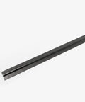 Top-Tier Heavy-Duty Anodized Aluminum Continuous Piano Hinge Full Mortise Design For Rugged Residential Or Commercial Door Refits Quick Diy Fixes Black 83 Inches Long, showing straight profile and mounting holes.