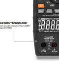 Digital Multimeter And Clamp Meter Kit With Auto Ranging TRMS Voltage Tester For 1000V AC DC Magnetic Hanger display