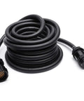 Tour Ready Power Extension Cable Featuring Rugged Male To Female Connectors Built With Heavy Duty Multi Strand Copper Wire Black Cord designed for live stages.