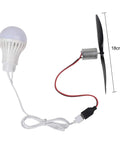 Wind Turbine Propeller Generator Kit With 5W USB Light And 1m Cable ABS And Metal Build Hands On Wind Power Demonstration