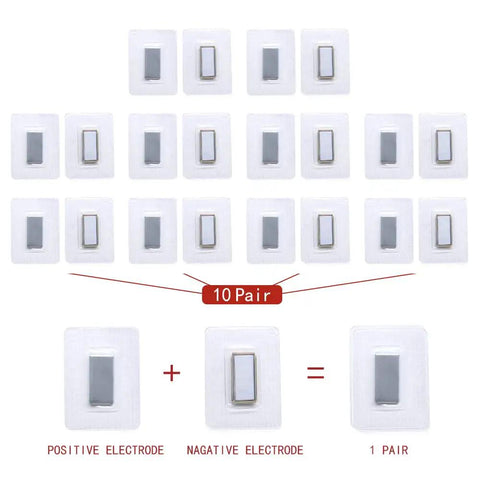 Straight Up Clean Hidden Sew Magnetic Snaps For Handbags And Diy Crafting Projects in clear packaging, 10 pairs displayed.