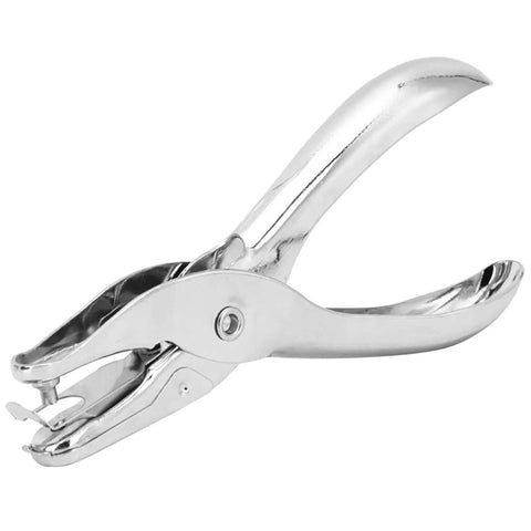 Heavy Duty Stainless Steel 3mm Hole Punch Set Handheld Paper Punch Pliers For DIY Tickets And Crafts Ergonomic Grip So Easy You Can Punch All Day Works On Card Stock And Craft Paper 3 Pack, side view
