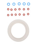 Leakproof Silicone Grouphead Gasket Replacement Kit With O Rings For BES900 BES920 BES980 BES990 Espresso Machines displayed flat