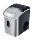 Top Shelf Countertop Nugget Ice Maker With Hassle Free Self Cleaning And Travel Ready Design For Chilling Sodas Smoothies And Cocktails Fast Enough To Handle Weekend Hangouts, stainless steel finish.