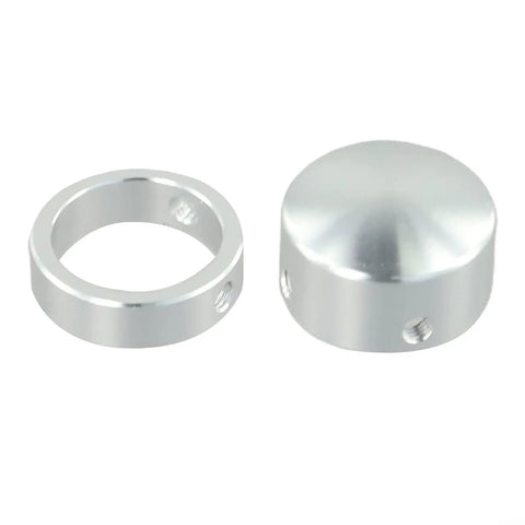 Durable Aluminum Alloy Handle End Cap For 25mm And 1 Inch Plate Loaded Machines Grip Covers, smooth edges, silver color