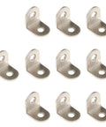 Ten Piece L Angle Corner Bracket Set For Shelves And Furniture Frames Heavy Duty 90 Degree Steel Corner Connectors 20x20x16mm